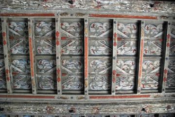 Altri particolari, diversi per colori e disegni, dei soffitti di Villa Soranzo