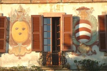 Villa Soranzo - Dipinto Gonfaloni (Ft. Archivio ePublic)