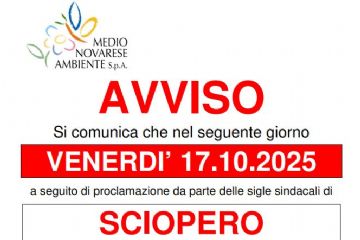Sciopero nazionale del settore igiene ambientale del 17 ottobre 2025